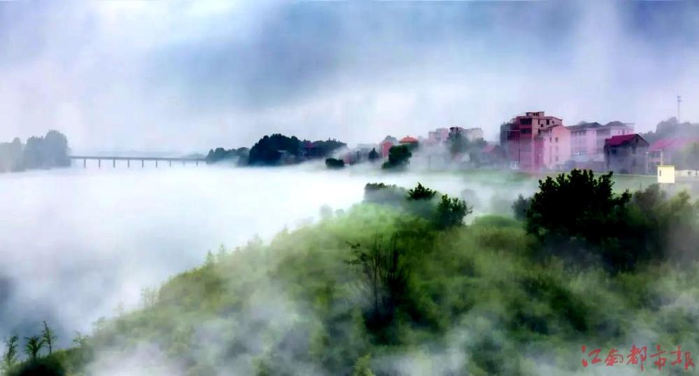 “雨后贛江新區(qū)：云霧繚繞，人間仙境！
